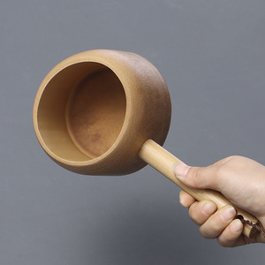 Louche à eau en bambou naturel de grande taille, cuillère en bambou, louche à eau en bambou de style ancien, louche à thé, louche à eau en bambou moso, thé - Product Image 1