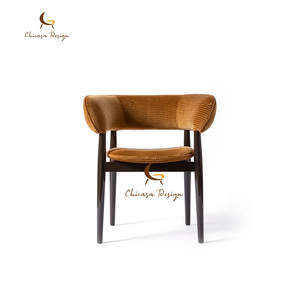 Chaise de salle à manger de luxe ergonomique moderne de style nordique italien en acier inoxydable doré et velours artistique pour villa et mobilier de maison - Product Image 2