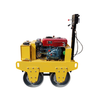 OKR-700 600kg mini main double tambour rouleau vibrant compacteur Hydraulique asphalte rouleau petit rouleau de route