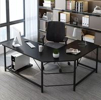 Bureau d'ordinateur d'angle moderne et minimaliste, bureau d'angle en forme de L, bureau d'ordinateur de bureau en forme de L