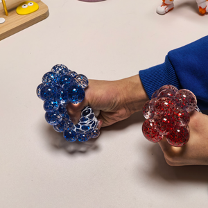 Juguetes Blandos, 12 Piezas, Pelotas de <span class=keywords><strong>Malla</strong></span> Multicolores, Flexibles, Antiestrés, Juguetes Sensoriales Unisex para Aliviar el Estrés - Product Image 4