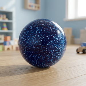 <b>Blue</b> <b>Glitter</b> Plain Field Hockey Ball PVC+PU Athletic International AT-178 - Product Image 3