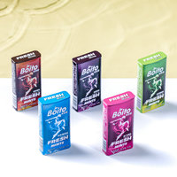 Le goût est frais et frais bonbons à la menthe, toutes sortes de poudre de fruits solution de sucre carré gras haleine fraîche