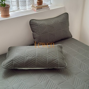 Housse de <span class=keywords><strong>matelas</strong></span> de luxe unie, respirante, lavable, matelassée, toutes saisons, en coton et polyester, pour usage domestique - Product Image 6