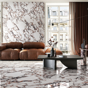 Azulejos de Cerámica para Piso y Pared Decorativos para Sala de Estar de Villas de Lujo, Antideslizantes, con Patrón de Piedra, 600x1200mm, para Vestíbulo y Escalera - Product Image 5