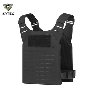 Gilet tactique multifonctionnel MOLLE CS pour exercices et combat, avec porte-plaques à dégagement rapide et découpe laser - Product Image 1
