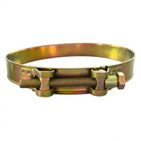 Collier de serrage à vis sans fin en acier inoxydable de style européen 226 mm avec finition bruniée