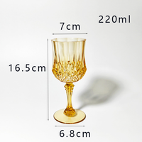 Vente en gros de gobelets à champagne vintage de style européen, gobelets en plastique multicolores pour la bière, le jus et le vin avec logo personnalisé