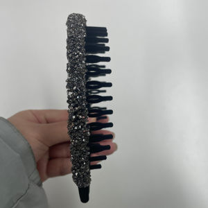 حجر الراين المخملية حزام الأسنان عقال عالية الجودة عدم الانزلاق غسل الوجه طوق الشعر - Product Image 5