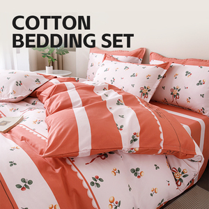 Vente en gros de <span class=keywords><strong>draps</strong></span> de lit personnalisés en coton 100% - Ensemble de literie 4 pièces - <span class=keywords><strong>Housse</strong></span> de couette - Taille King Size - Taille Queen Size - Taille Full - Super doux - Luxe - Product Image 1