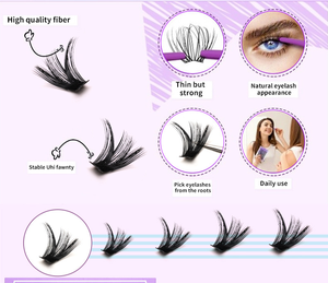 Mềm Cụm 30D 40D 50D Cá Nhân Cụm Lông Mi Kit Trái Phiếu Con Dấu Lash Keo Applicator Công Cụ DIY Lash Mở Rộng Kit - Product Image 5