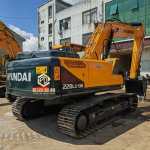 Excavatrices d'occasion Hyundai 220lc-9S d'origine coréenne de haute qualité, 22 tonnes, excavatrice sur chenilles d'occasion, matériel de terrassement - Product Image 1
