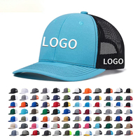 Gorra Trucker de Malla de 6 Paneles de Alta Calidad, Bordada, con Logotipo Personalizado, Transpirable, Protección Solar, Unisex, para Todas las Temporadas