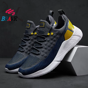 Chaussures de course légères pour hommes 2020, baskets de sport rouges, doublure en mesh, été, printemps, automne, jogging, décontractées, antidérapantes - Product Image 2
