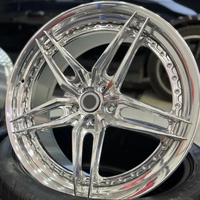 Jantes en alliage d'aluminium forgé 2 pièces, forme étoile, 5x120 5x130 6x139.7, compatibles avec Porsche Cayenne Cadillac Escalade Range Rover