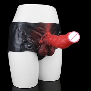 Fantasy Strap on <b>Dildo</b> Pants for Men Skin Feeling Silicone Hollow <b>Dildo</b> Sleeve Wearable Underwear - Product Image 5