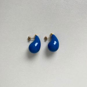 <b>Fashion</b> Stainless Steel <b>Earrings</b> Jewelry 18K Gold Plated Huggie Chunky Water <b>Drop</b> <b>Earrings</b> for Women - Product Image 5