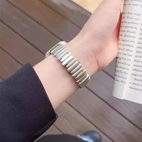 Bracelet de montre en acier inoxydable de luxe irrégulier de 49 mm de haute qualité avec fermoir papillon pour Apple Watch iWatch - Vente en gros