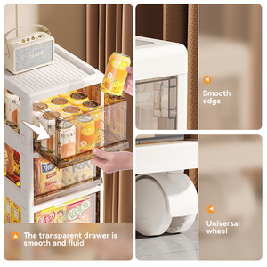 Xinhang Chất lượng cao di chuyển tủ kệ chống bụi ngăn kéo lưu trữ giỏ hàng nhiều lớp Bánh Snack hộp lưu trữ - Product Image 6