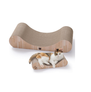 Lit grattoir en carton pour chats d'intérieur - Planche à gratter horizontale pour chats, coussin de grattage réversible - Product Image 1