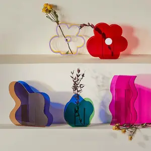 亚克力自然系列北欧花瓶水泡泡泡风设计随风装饰