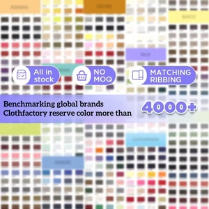 Oeko-zertifizierte 365GSM Heavyweight Pearl Mesh Doppelseitige Jacquard CVC-Strickwaren 29% Inter lock Jersey-Stoff - Product Image 4