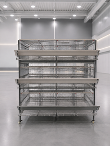 Jaula Automática <span class=keywords><strong>para</strong></span> Aves de Corral <span class=keywords><strong>para</strong></span> Granjas de Gallinas Ponedoras con Sistema de Alimentación y Bebederos - Product Image 4