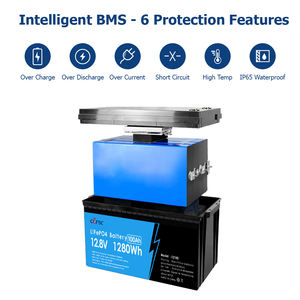 Paquete de batería de iones de litio LiFePO4 de 12V y 100Ah, carrito de Golf de ciclo profundo, RV Camper, sistema de energía Solar, red marina, almacenamiento de energía para - Product Image 2