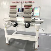 Double têtes 9/12/15 aiguilles ordinateur 400*450mm plat broderie machinehat machine à broder couture machine à broder