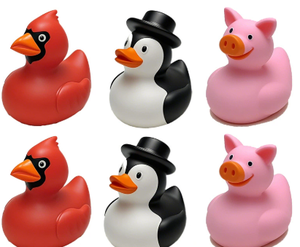 Pvc Sunglasses Baby <b>Bath</b> Little Penguin Pig Owl Animal Duck Plastic Water Play Toy for Children - Product Image 5