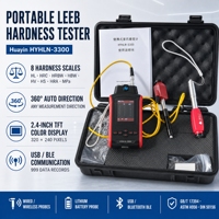Testeur de dureté Leeb portable Huayin HYHLN-3300, mètre de dureté numérique portatif pour métaux, pour les tests sur le terrain