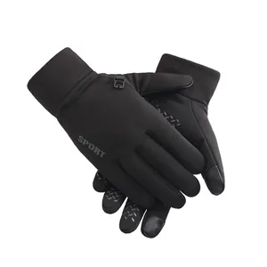 Custom מגע כפפת מסך invierno para ciclismo guantes reflectivo ספורט אימון כושר יד חורף כפפות עבור ריצה