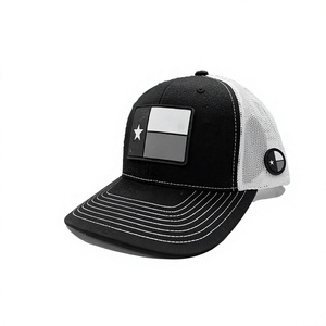 Casquette de sport structurée à 6 panneaux avec patch en caoutchouc personnalisable, en maille blanche fraîche, pour adulte, vêtements décontractés d'extérieur, fabriquée au Vietnam - Product Image 2