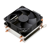 Ventilateur de processeur silencieux QiuzAim 2 avec 2 caloducs de 90 mm pour ordinateur de bureau, dissipateur thermique CPU 2011 à haut débit d'air, 4 broches, pour serveur E5 X79 X99 refroidi par air