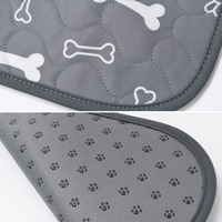 Tapis de propreté lavables et réutilisables pour chien, matelassés, multi-couches, absorbants, imperméables en TPU, antidérapants, pour intérieur, vente en gros OEM