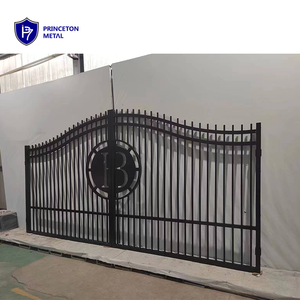 Custom גן בית גבול קיר צינורי השעיה אלומיניום כפול נדנדה עיקרי הזזה בחניה שער - Product Image 3