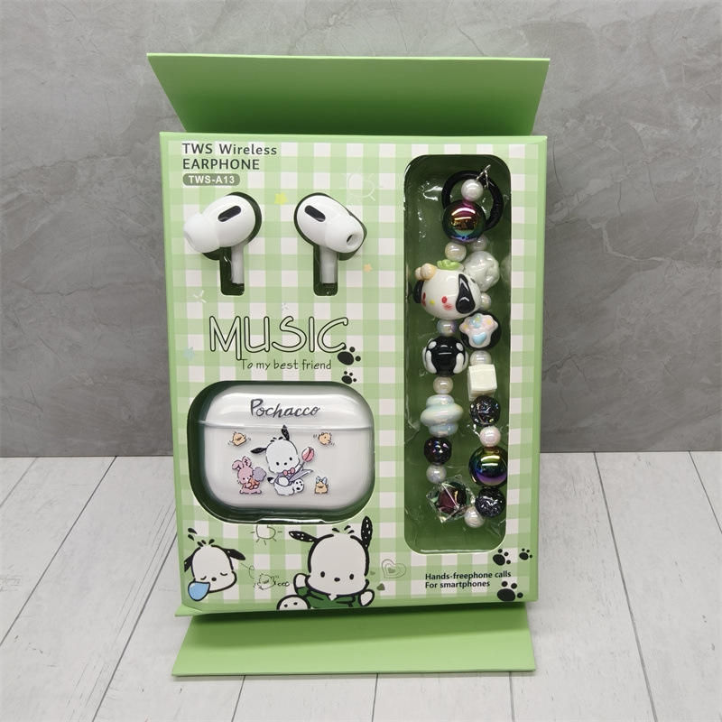 Cadeau de chaîne de perles d'écouteur bluetooth de chien Pacha