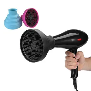 Chuyên Nghiệp Silicone Tóc Xoăn Khuếch Tán Bìa Có Thể Gập Lại Nhiệt Khuếch Tán Blower Curl Blower Tóc