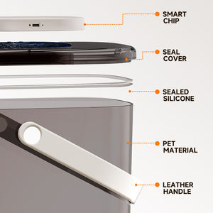 <span class=keywords><strong>Seau</strong></span> de stockage sous vide pour croquettes pour animaux de compagnie, nouveau récipient de stockage de riz anti-insectes pour la maison, boîte de stockage de riz en plastique, <span class=keywords><strong>seau</strong></span> à riz - Product Image 6