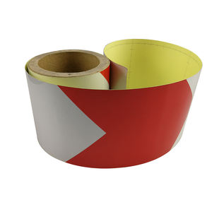 Cinta DE SEGURIDAD <span class=keywords><strong>reflectante</strong></span> de grado comercial, pegatina de advertencia de peligro autoadhesiva para mascotas de alta resistencia para camiones, vehículos, almacenes - Product Image 5