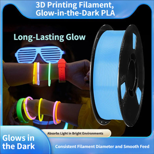 Luminous PLA 3D <b>Printer</b> Filament 1.75mm 5.5KG Automatic Winding A+ Grade CE RoHS Certified Glow in the Dark Neatly Wound - Product Image 5