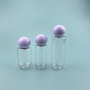 Flacone di Profumo di Lusso in Plastica da 80ml 100ml 150ml con <span class=keywords><strong>Fondo</strong></span> Rotondo e Pompa <span class=keywords><strong>Spray</strong></span> a Baionetta - Product Image 1