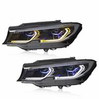 Phare LED pour BMW Série 3 G20 2020-2022 320i 325i 330i – Amélioration Haute Performance avec DRL Séquentiel et Projecteur, Boîtier Noir