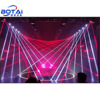 BOTAI Laser Lights E27 Base RGB Options (8W/10W/12W) pour Concerts Mariages DJ/KTV Événements Dmx512 Fb4 Blanc Chaud Blanc