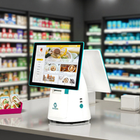 Système d'écrans tactiles pour PDV, écrans tactiles pour caisses enregistreuses de cafés, restaurants, commerces de détail