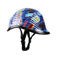 Casque de moto demi-coque style Hawk, compact et léger, ouvert, pour moto vintage