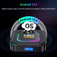 Venta al por Mayor HK1 RBOX K8 Smart TV Box 8K 5G Wifi6 BT5.0 4 Núcleos 64 bits Chip RK3528 Android 13 Reproductor Multimedia Inteligente OTT Luz RGB