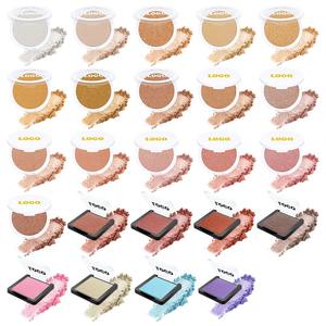 Poudre pressée à haute teneur en pigments personnalisée 12 couleurs <span class=keywords><strong>surligneur</strong></span> maquillage marque privée bronzant et <span class=keywords><strong>surligneur</strong></span> votre propre marque - Product Image 2