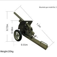 Modèle de véhicule missile anti-aérien à manivelle artillerie sol-air statique gâteau de feu d'artifice en métal tir de Simulation statique