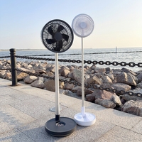 Ventilateur de bureau télescopique oscillant rechargeable de 10 pouces avec télécommande, batterie 7200 mAh, affichage LED, minuterie, refroidissement silencieux pour voiture